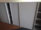 Svoboda Aktenschrank hellgrau ca. L 160 x T 43 x H 154 cm, 4 Ordnerhöhen, Schlüssel vorhanden Svoboda Aktenschrank hellgrau ca. L 160 x T 43 x H 154 cm, 4 Ordnerhöhen, Schlüssel vorhanden