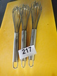 3 Stk. Gastro-Schneebesen L 32 cm 3 Stk. Gastro-Schneebesen L 32 cm