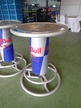 Red-Bull Stehtische DM 85 cm, H 110 cm Red-Bull Stehtische DM 85 cm, H 110 cm