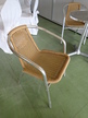 21 Stk. Gastgarten-Kaffeehausstühle in Chrom-Kunststoff-Rattan 21 Stk. Gastgarten-Kaffeehausstühle in Chrom-Kunststoff-Rattan