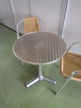 7 Stk. Gastrotische in Edelstahl DM 60 cm, H 70 cm 7 Stk. Gastrotische in Edelstahl DM 60 cm, H 70 cm