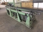 Zulauf-Materialbahn, Gesamtmaße: ca. L 4000 mm x B 260 mm x H 1100 mm, Maße Zulauf: L 4000 x B 170 mm Zulauf-Materialbahn, Gesamtmaße: ca. L 4000 mm x B 260 mm x H 1100 mm, Maße Zulauf: L 4000 x B 170 mm