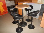 4 Stück Barhocker Chrom/schwarz 4 Stück Barhocker Chrom/schwarz