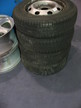 4 Stk. Stahlfelgen 13 Zoll mit alten Reifen 4 Stk. Stahlfelgen 13 Zoll mit alten Reifen