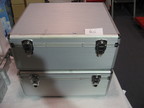 2 Koffer silbern ca. 45x37x19cm 2 Koffer silbern ca. 45x37x19cm