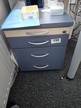 Blaha Rollcontainer blau-Ahorn ca. B 44 x T 60 x H 53 cm Blaha Rollcontainer blau-Ahorn ca. B 44 x T 60 x H 53 cm