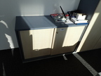 Blaha Aktenschrank blau-Ahorn, ca. B 120 x T 42 x H 85 cm, 2 Ordnerhöhen Blaha Aktenschrank blau-Ahorn, ca. B 120 x T 42 x H 85 cm, 2 Ordnerhöhen