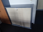 Blaha Aktenschrank blau-Ahorn, ca. B 120 x T 42 x H 120 cm, 3 Ordnerhöhen Blaha Aktenschrank blau-Ahorn, ca. B 120 x T 42 x H 120 cm, 3 Ordnerhöhen