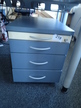 Blaha Rollcontainer blau-Ahorn ca. B 44 x T 80 x H 53 cm Blaha Rollcontainer blau-Ahorn ca. B 44 x T 80 x H 53 cm