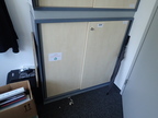 Blaha Aktenschrank blau-Ahorn, ca. B 120 x T 42 x H 120 cm, 3 Ordnerhöhen Blaha Aktenschrank blau-Ahorn, ca. B 120 x T 42 x H 120 cm, 3 Ordnerhöhen