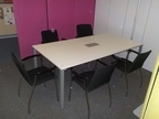 Besprechungstischgruppe mit Tisch ca. 200 x 100 cm + 5 Besprechungsstühlen Besprechungstischgruppe mit Tisch ca. 200 x 100 cm + 5 Besprechungsstühlen