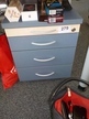 Blaha Rollcontainer blau-Ahorn ca. B 44 x T 80 x H 53 cm Blaha Rollcontainer blau-Ahorn ca. B 44 x T 80 x H 53 cm