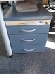 Blaha Rollcontainer blau-Ahorn ca. B 44 x T 80 x H 53 cm Blaha Rollcontainer blau-Ahorn ca. B 44 x T 80 x H 53 cm