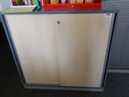 Blaha Aktenschrank blau-Ahorn, ca. B 120 x T 42 x H 120 cm, 3 Ordnerhöhen Blaha Aktenschrank blau-Ahorn, ca. B 120 x T 42 x H 120 cm, 3 Ordnerhöhen