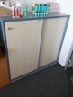 Blaha Aktenschrank blau-Ahorn, ca. B 120 x T 42 x H 120 cm, 3 Ordnerhöhen Blaha Aktenschrank blau-Ahorn, ca. B 120 x T 42 x H 120 cm, 3 Ordnerhöhen