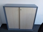 Blaha Aktenschrank blau-Ahorn, ca. B 120 x T 42 x H 120 cm, 3 Ordnerhöhen Blaha Aktenschrank blau-Ahorn, ca. B 120 x T 42 x H 120 cm, 3 Ordnerhöhen