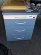 Blaha Rollcontainer blau-Ahorn ca. B 44 x T 80 x H 53 cm Blaha Rollcontainer blau-Ahorn ca. B 44 x T 80 x H 53 cm