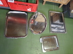 Servierplatten in verschiedenen Größen von 4 Stk. 36 x 60 cm, 2 Stk. 50 x 35 cm, 3 Stk.oval 46 x 34 cm, 1 Stk. 26 x 32 cm Servierplatten in verschiedenen Größen von 4 Stk. 36 x 60 cm, 2 Stk. 50 x 35 cm, 3 Stk.oval 46 x 34 cm, 1 Stk. 26 x 32 cm