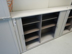 Werkstätten-Archivschrank Fab. K & N, mit Schiebetüren ca. L 160 x T 43 x H 110 cm, 3 Ordnerhöhen Werkstätten-Archivschrank Fab. K & N, mit Schiebetüren ca. L 160 x T 43 x H 110 cm, 3 Ordnerhöhen