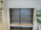 Werkstätten-Archivschrank Fab. K & N, mit Schiebetüren ca. L 160 x T 43 x H 110 cm, 3 Ordnerhöhen Werkstätten-Archivschrank Fab. K & N, mit Schiebetüren ca. L 160 x T 43 x H 110 cm, 3 Ordnerhöhen