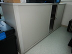 Werkstätten-Archivschrank Fab. K & N, mit Schiebetüren ca. L 160 x T 43 x H 75 cm, 2 Ordnerhöhen Werkstätten-Archivschrank Fab. K & N, mit Schiebetüren ca. L 160 x T 43 x H 75 cm, 2 Ordnerhöhen