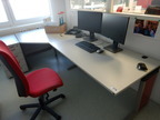 Schreibtisch-Winkelkombination 2teilig L 285 x T 80 - 125 cm Schreibtisch-Winkelkombination 2teilig L 285 x T 80 - 125 cm