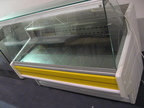 Verkaufs- Kühlvitrine, Fabr. Zaim Hill 150 - 150x80x145cm, steckerfertig, mit Schiebeglas Verkaufs- Kühlvitrine, Fabr. Zaim Hill 150 - 150x80x145cm, steckerfertig, mit Schiebeglas