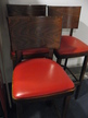 3 Stück Barhocker rot 3 Stück Barhocker rot