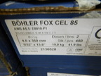 4 Karton Böhler Welding Schweißdraht Fox Cel 85, 4 x 350 mm je 480 Stk. 4 Karton Böhler Welding Schweißdraht Fox Cel 85, 4 x 350 mm je 480 Stk.