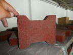 ca. 38 m2 Gummiverbundsteine rot ca. 38 m2 Gummiverbundsteine rot