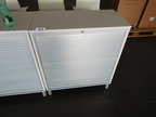 Aktenschrank mit Rollo ca. 84 x 43 x 95 cm, Front Silber - hell Aktenschrank mit Rollo ca. 84 x 43 x 95 cm, Front Silber - hell