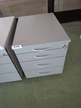 Rollcontainer Silber ca. 43 x 60 x 52 cm, 4 Laden mit Schlüssel Rollcontainer Silber ca. 43 x 60 x 52 cm, 4 Laden mit Schlüssel