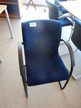4 Stk. Besucherstühle in Blau 4 Stk. Besucherstühle in Blau