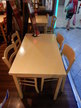 Bistrotisch ca. L 120 x B 70 x H 76 cm + 4 Stk. Stühle Bistrotisch ca. L 120 x B 70 x H 76 cm + 4 Stk. Stühle