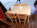 Bistrotisch ca. L 120 x B 70 x H 76 cm + 4 Stk. Stühle Bistrotisch ca. L 120 x B 70 x H 76 cm + 4 Stk. Stühle