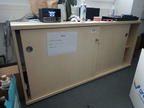 Aktenschrank 2 Ordnerhöhen, ca. L 160 x T 44 x H 73 cm Aktenschrank 2 Ordnerhöhen, ca. L 160 x T 44 x H 73 cm