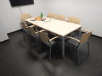 Besprechungstisch ca. 200 x 80 cm mit 9 Besprechungsstühlen Besprechungstisch ca. 200 x 80 cm mit 9 Besprechungsstühlen
