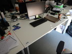 Schreibtisch weiß ca. L 160 x T 80 cm Schreibtisch weiß ca. L 160 x T 80 cm