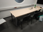 Besprechungstisch 2teilig mit EDV Leiste, je 160 x 80 cm Besprechungstisch 2teilig mit EDV Leiste, je 160 x 80 cm