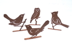 Vogel Rostdesign 4Stk 56496 ca. 22x1x16 cm Vogel Rostdesign 4Stk 56496 ca. 22x1x16 cm