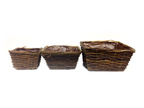 Korb 3er Set 7669 ca. 26x11x20 cm Korb 3er Set 7669 ca. 26x11x20 cm