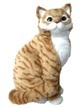 Katze aus Kunstfell 62649 ca.18x17x34 cm Katze aus Kunstfell 62649 ca.18x17x34 cm