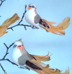 Vögel mit Clip 42381 12 Stk ca 13 cm Vögel mit Clip 42381 12 Stk ca 13 cm