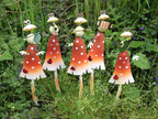 Frosch auf Pilz 47274 5 stk ca 9x5x38 cm Frosch auf Pilz 47274 5 stk ca 9x5x38 cm