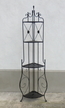 Eckregal schwarz 566503 37x37x178 cm Eckregal schwarz 566503 37x37x178 cm