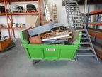 Klapp - Bauschutt - Mulde, Fabr. Stift, 365x135x190cm, ohne Inhalt Klapp - Bauschutt - Mulde, Fabr. Stift, 365x135x190cm, ohne Inhalt