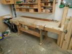 Hobelbank in Holz ca. 220x80 cm Hobelbank in Holz ca. 220x80 cm