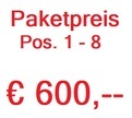 Paketpreis Pos. 1 - 8 Paketpreis Pos. 1 - 8