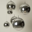 Designerlampe von Tom Dixon: Mirror Ball Pendant Pendelleuchte Chrom, Durchmesser 50cm Designerlampe von Tom Dixon: Mirror Ball Pendant Pendelleuchte Chrom, Durchmesser 50cm