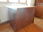 Spät Biedermeier Kommode mit 3 Auszugsladen, ca. 100x77x50cm Spät Biedermeier Kommode mit 3 Auszugsladen, ca. 100x77x50cm